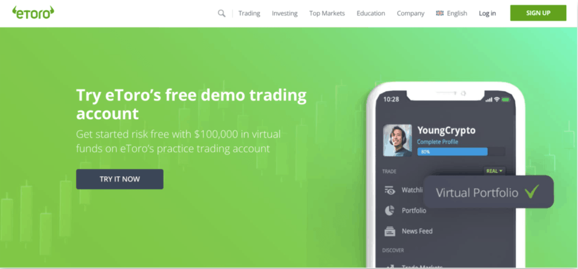 Berdagang di eToro